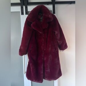 Noize Deep Red Teddy Jacket